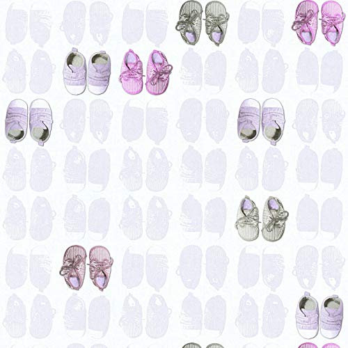 Vliestapete Mustertapete Tapeten mit Muster Tapete Kinderzimmer 358621 35862-1 A.S. Création Little Stars | Pink/Rosa Weiß | Rolle (10,05 x 0,53 m) = 5,33 m²