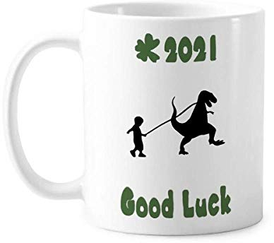 Kinder-Tasse mit Dinosaurier-Motiv, 2021, Keramik, Kaffeetasse, Porzellan