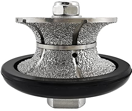 NBB Diamantprofilhjul diamantfräs fräs porslinsprofileringsborr keramiska granit marmor sten, lätt att använda i vinkelslip (V Full-Bullnose V25)