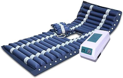 SPUZZO Aufblasbare Anti-Dekubitus-Matratzen, Wechseldruckmatratze zur Behandlung von Dekubitus, for ältere Menschen und Menschen, die Lange Zeit im Bett liegen (Color : Navy Blue)