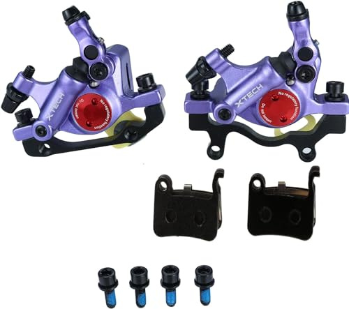 Mgoodoo MTB Hydraulische Scheibenbremse Set, Fahrrad Scheibenbremse Sets vorne und hinten Line Pulling Hydraulische Scheibenbremse