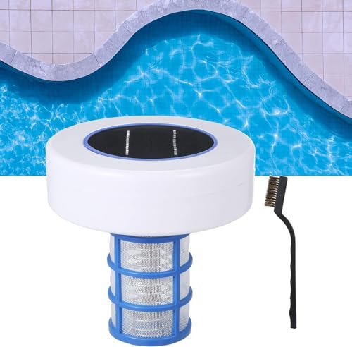 Solar-Pool-Ionisator, automatischer Kupfer-Silber-Ionen-Poolreiniger und Pool-Lonisator, ungiftig und geschmacksneutral, max. 22.000 Gallonen, Schwimmbad-Reinigungsausrüstung, Pool-Wasserklä