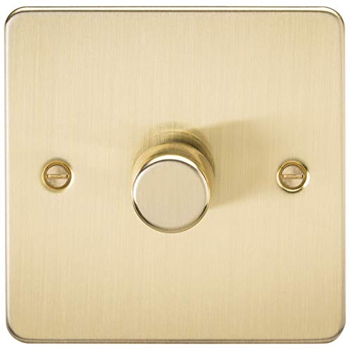 1G 2-way 10-200W (5-150W LED) Intelligent dimmer - Brushed Brass