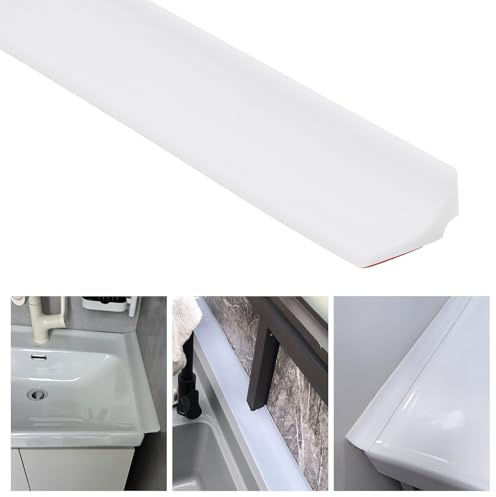 Scettar Barriera Doccia Ferma Acqua,300CM Guarnizione Vasca Da Bagno, Autoadesiva Silicone Guarnizioni Box Doccia Per Pavimenti Di Bagni, Lavandini,Vasche Da Bagno,Bordi Di Lavatrici