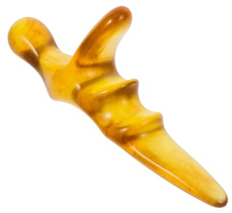 Healeved Massaggiatore Piedi Portatile in Resina Ergonomico Bastoncino Per Riflessologia Strumento Manuale Per Massaggio Piedi Mani Collo Vita Polpacci Sollievo Fatica Camminata Colore Marr