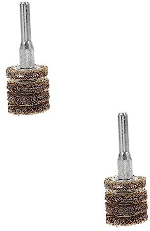 OKUMEYR 2pcs Wire Brush Drill Attachment for Rust Removal Metal Heavy-duty Wire Wheel for Cleaning Deburring and Preparation and