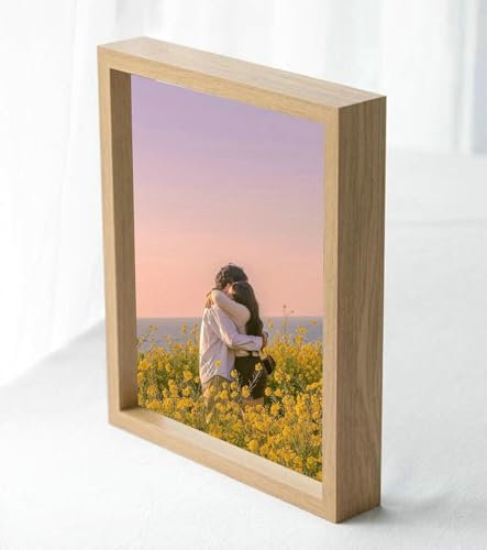 Ayoiow Photo Frames 13x8 cm Holz Mdf Glas Bilderrahmen für Familie Photo Frame Table