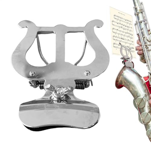 Morsetto per trombone, supporto antiscivolo per trombina marcia, doppio meccanismo, per strumenti musicali per tromba, trombone