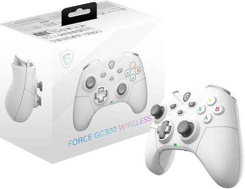 MSI Force GC300 Wireless Mando de Juego Inalámbrico Bluetooth Para PC Blanco