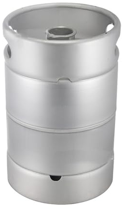 NJDQFA Bierfass aus Edelstahl 304, Kleines tragbares Bierfass, 20 Liter Fass mit Spiraldeckel, für hausbrauen, Crafting und Fassbier