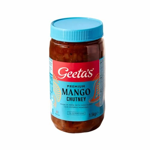 Fakhri Premium Mango Chutney 1.5kg – Sweet & Tangy Indian-Style Condiment, Ideal with Curries, Cheese Boards, Grilled Meats & Snacks