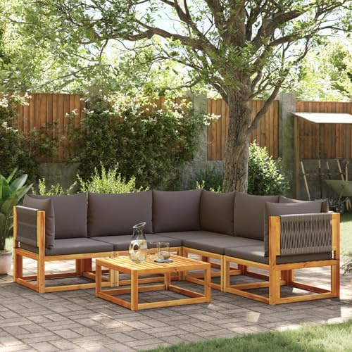 Festnight Ecklounge Gartenlounge Set Holz Lounge Möbel Outdoor Terrassenmöbel Außen Balkon Lounge Gartenmöbel Loungemöbel Ecksofa Gartensofa Lounge Set Outdoor Sofa Balkonmöbel