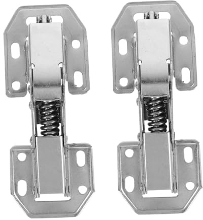 DOITOOL 2 Piezas Bisagra De Rana Amortiguadora De Acero Inoxidable Bisagras De Resorte Para Puertas De Armarios Para Uso Doméstico