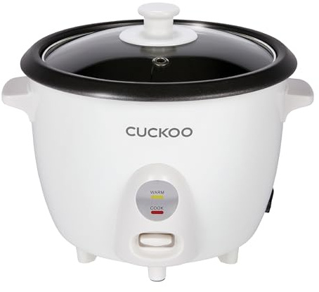 CUCKOO - Arrocera One Touch de 6 tazas (sin cocinar) / 12 tazas (cocida), pequeña olla de arroz y calentador con bandeja de vapor, olla de grano versátil, máquina de sopa, mantiene caliente automático