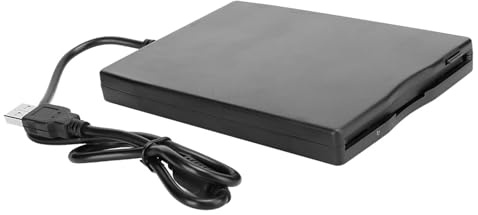 Aramox Portable Floppy Drive, Avtagbar USB -extern Diskläsare, 3,5 Tum för skrivbords- och Bärbara Datorer, Stöder Flera Operativsystem och Enkel Dataöverföring