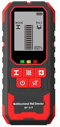 Rilevatore Tubi e Cavi Elettrici, Rilevatore di metalli da parete 3 in 1 con display LCD, rilevatore montanti