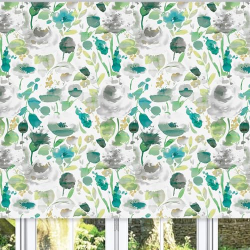 Lister Cartwright Floral Spring Patterned Roller Blinds (80 x 160 cm) | Blackout Blinds for Windows | Bedroom, Bathroom, Kitchen & Door Window Blinds | Easy Fit Child Safety Roller Blinds