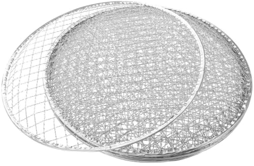 IMIKEYA 10pcs Disposable round Barbecue Grill Mesh Made of Galvanized Wire, Portable Cooling Rack Suitable for Fire Pit and Oven, for Outdoor Cooking and Grilling Lovers
