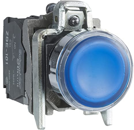 Schneider Electric Harmony XB4 Drucktaster beleuchtet Tafelmontage, Wechselschalter, 1-polig