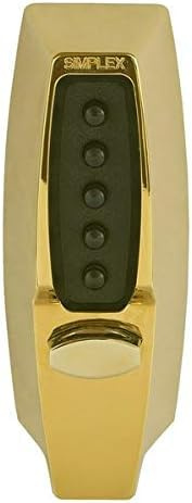 Kaba Simplex 7100 2-3/4 backset, Polished Brass