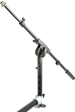 QUIK LOK - QLX/4 EU ASTA MICROFONICA A GIRAFFA TELESCOPICA E REGOLABILE, Asta Microfonica a Giraffa Telescopica e Regolabile, Colore Nero