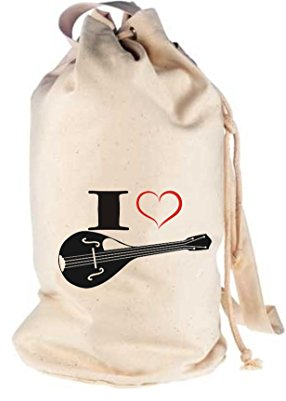 Shirtstown Sac de Marin Musique I Love Mandoline, Naturel