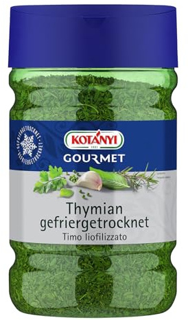 Kotanyi Thymian gefriergetrocknet, Gewürze für Großverbraucher und Gastronomie, große Dose 1200 ccm, ca. 95 g