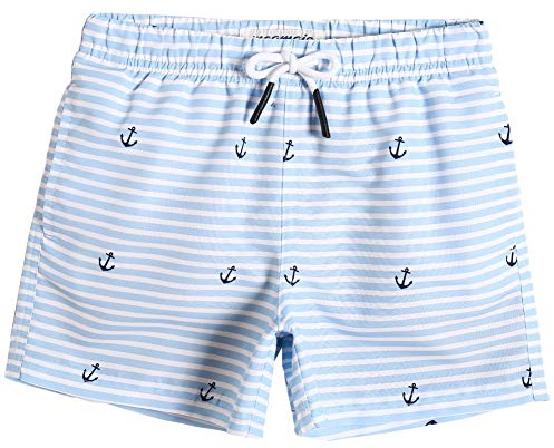 maamgic Costume Bambino a Rapida Asciugatura con Fodera in Rete, Costume da Bagno con Tasche e Coulisse Regolabile, da 2-16 Anni, Spiaggia e Piscina