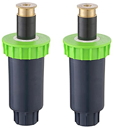 WZCXYX 2 Pezzi Regolabili in Plastica Pop-up Sprinklers 90-360 Gradi Irrigazione per Errazione Giardino Forniture per Annaffiatoio(Size:Corto,Color:360 Degrees)