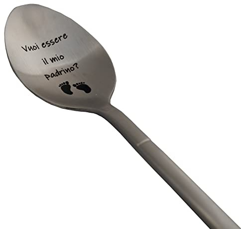 Cuillère d'annonce de grossesse pour parrain, idée cadeau originale et personnalisée pour faire votre demande, annonce drôle et inhabituelle naissance d'un enfant, cuillère à café/dessert