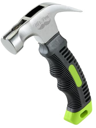 Mr. Pen- Claw Hammer, 8oz, Light Green, Magnetic | Small Claw Nail Hammer for Women for Camping, Wood Working, House Repairs, Claw, Stubby, Tack