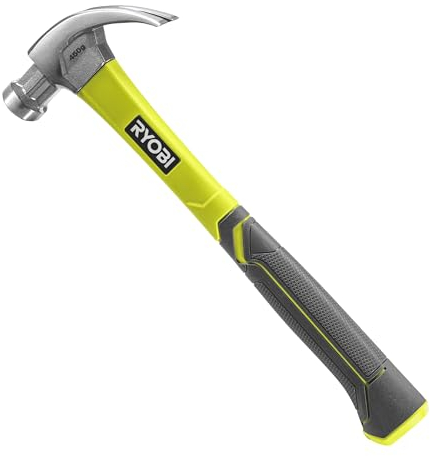 Ryobi RHHCC450 450gr Fibreglass Curved Claw Hammer