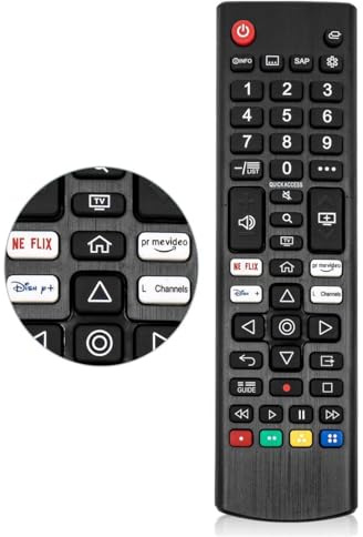 New AKB76040302 Universal Remote Control for LG TV NanoCell 4K 8K Smart TV with Netflix/Prime Video/Disney/LG Channels Button