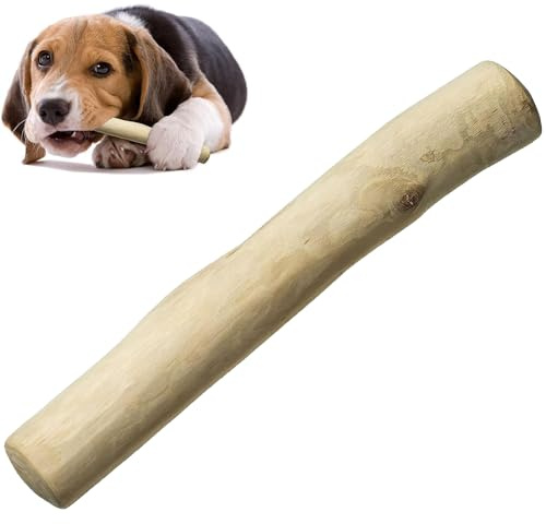 GNAUMORE Kaffeeholz Kaustab für Hunde, Natürliches Hundezubehör, Spielzeug, Zahnpflege, Holzknochen, Kauknochen, S 12-15CM