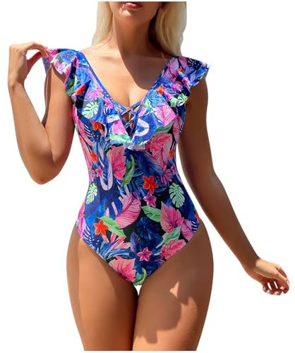 2024 Badeanzug Damen Bauchweg, Günstig Badeanzug Shape, Sale Clearance Bademode Push Up, Sexy Einteiliger Badeanzüge Mit Brustpolstern Und Ohne Bügel, Schwimmanzug Elegant, Urlaub Must Haves