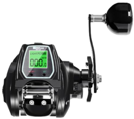 Sharplace Elektrische Angelrolle, Baitcastingrolle, Glatte Angelausrüstung, 16 kg max, USB-Aufladung, 7 + 1 BB, Salzwasser-Angelrolle, Castingrolle
