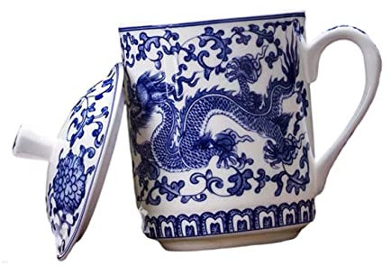 Mikinona Porzellan-teetasse Keramik-wassertasse Deckel Tasse Kaffeetasse Tragbarer Getränkebecher Stilvolles Und Modernes Design