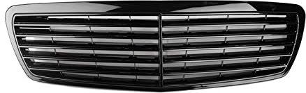 NIKISO Auto-Kühlergrill Für M&ercedes Benz AMG Style W211 E-Klasse E500 E320 E350 E430 2002–2006 Auto Frontstoßstange Gitter Mesh Grill