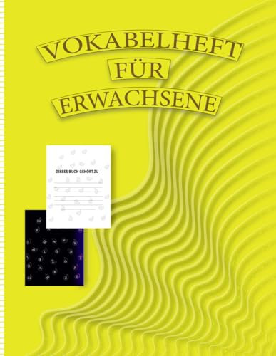 Vokabelheft Für Erwachsene: 2 gleich breite Spalten pro Seite 42 mit Teilungslinie