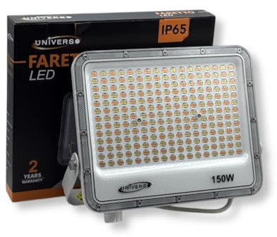 UNIVERSO BK05-150W-B3C FARO PROIETTORE SMD LED FLOODLIGHT 150W SLIM IP65 COLORE BIANCO CCT 3in1 COLORE LUCE SELEZIONABILE