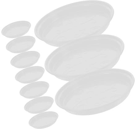 Milisten 12pièces Lot de Soucoupes Rondes pour Pots De Fleurs Plateaux Évacuation pour Plantes Pot Bac à Eau pour Bonsaï