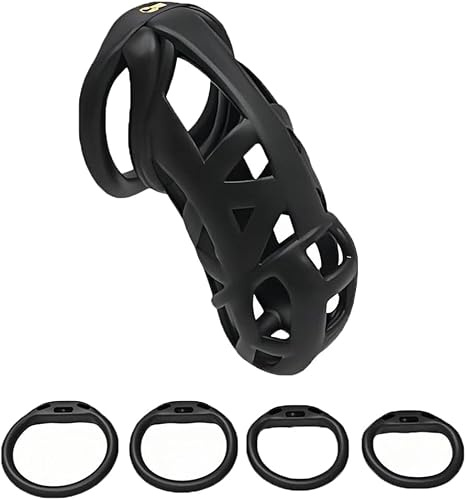 Chastity Cage Uomo Gabbia Pene Sissy Cintura Di Castità Maschile Cock Cage Erotitici Sexy Per Coppie (Flat,Max)