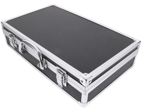WHAMVOX Praktischer Mikrofonkoffer Aus Aluminium Für 2 Kabellose Handmikrofone Schützende Aufbewahrungsbox Für Ktv Und Studio Stoßfeste Tragetasche