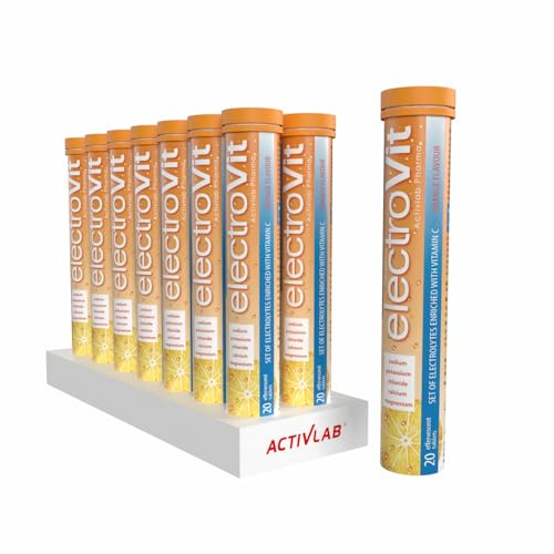 Activlab ElectroVit Orange 14 x 20 Brausetabletten – Vitamin C mit Elektrolyten: Glukose – Natrium – Kalium – Chlorid – Magnesium