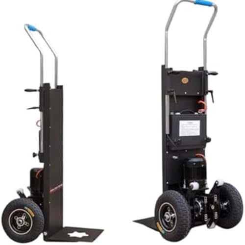 Electric Stair Climbing Trolley Climbing Machine with Battery Hand Truck Stair Climber Trolley Electric Stair Climbing Cart with 1500W Brushless Motor Safe Load 300Kg,C