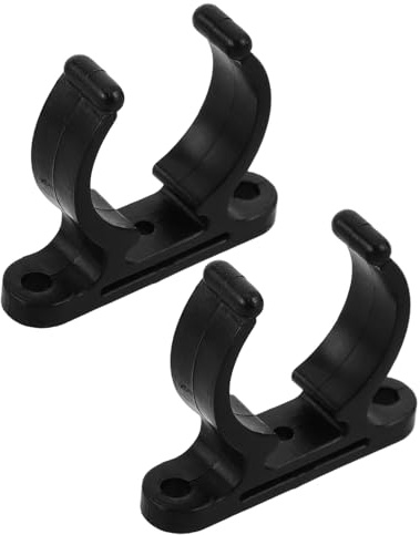 GALPADA 2pcs Rv Yacht Clips Port Pipe Clamp Black Nylon Reusable Reliable Marine Hardware for Yacht Use