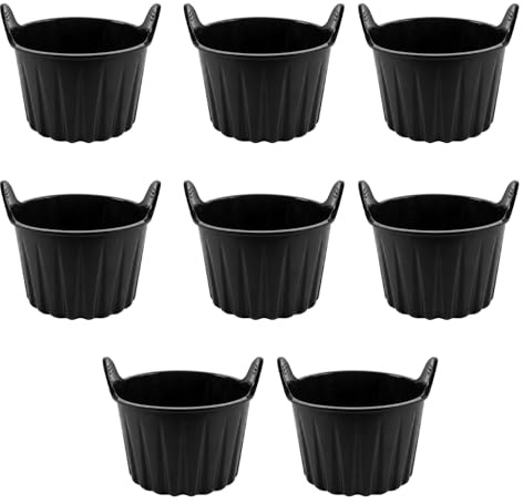 Nivofu Muffinform Silikon für Heißluftfritteuse, 8 Stück Wiederverwendbare Silikon Backform Airfryer Zubehör, Antihaft Silikonform Heißluftfritteuse für Muffins, Kuchen und Eier, BPA-frei