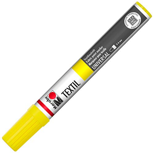 Marabu Textil Painter 2 – 4 mm Punta, Tinta de impresión, Amarillo, 1,8 x 14,8 x 1,8 cm