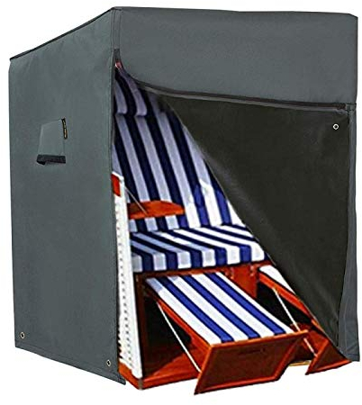Hentex Schutzhülle Strandkorb, Strandkorb Schutzhülle, atmungsaktive Hülle für optimalen Schutz 150x100Dx140/165H cm