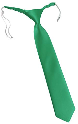 TigerTie Designer Security Sicherheits Krawatte in einfarbig Uni - vorgebunden mit Gummizug